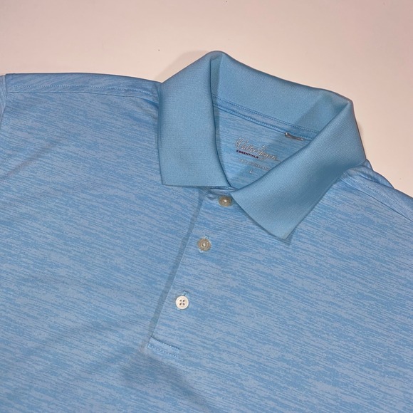 Walter Hagen Other - Walter Hagen Essentials Men's Sky Blue Heathered Golf Polo Shirt Size Large